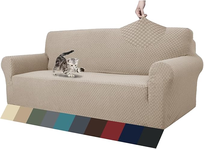 ZNSAYOTX 1 Piece Jacquard Couch Covers by ZNSAYOTX