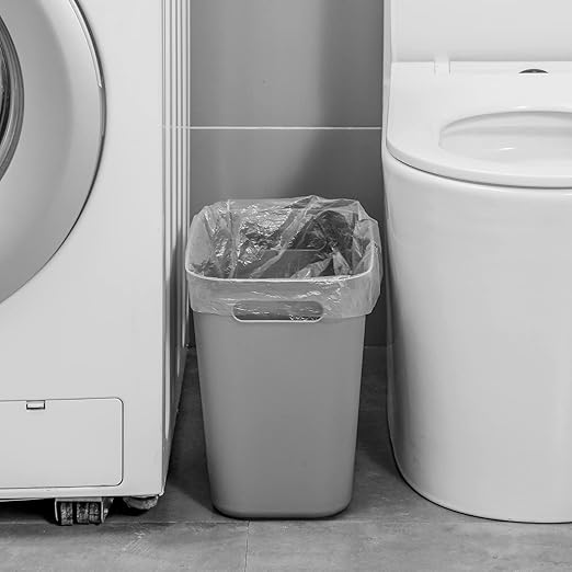 UUJOLY Plastic Small Trash Can Wastebasket, Garbage Container Basket - Image 4