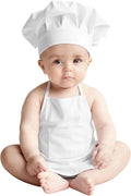 2PCS Baby Chef Outfit Set, Baby Apron and Chef Hat by XLSXEXCL