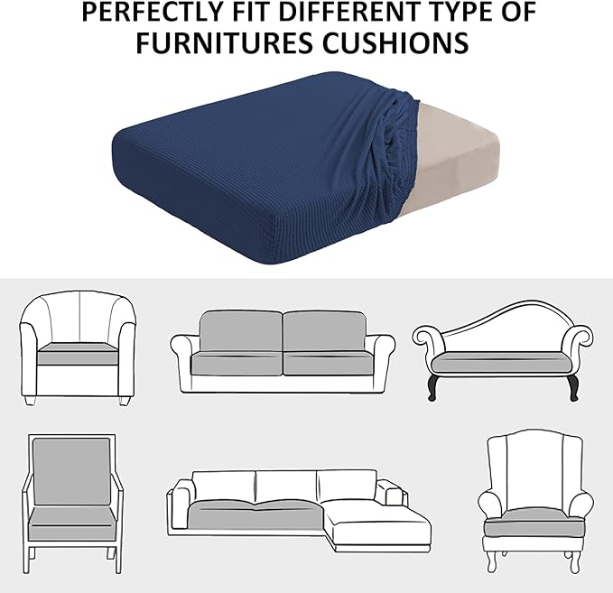 Water Repellent Sofa Seat Cushion Covers Stretch Stylish Furniture Cover - Image 8