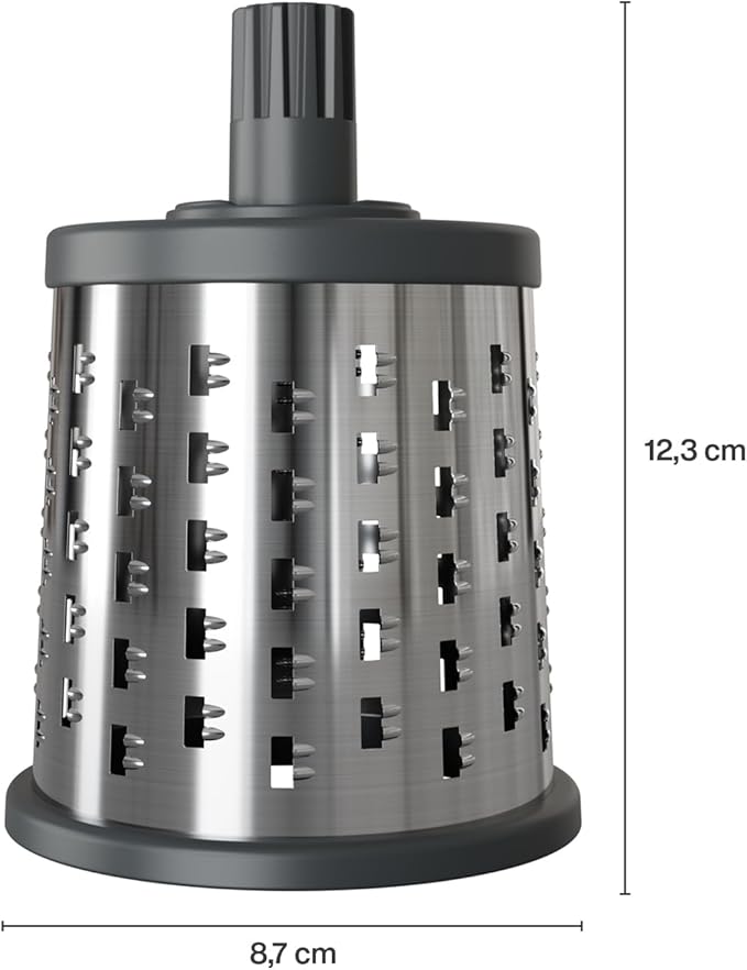 Zyliss E900059 Universal Drum Grater, Stainless Steel, Grating Apples,