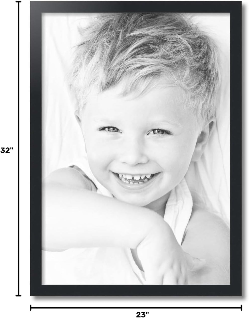 ArtToFrames 21x30 Inch Black Picture Frame, This 1.2500 Inch Custom Poster Fr...