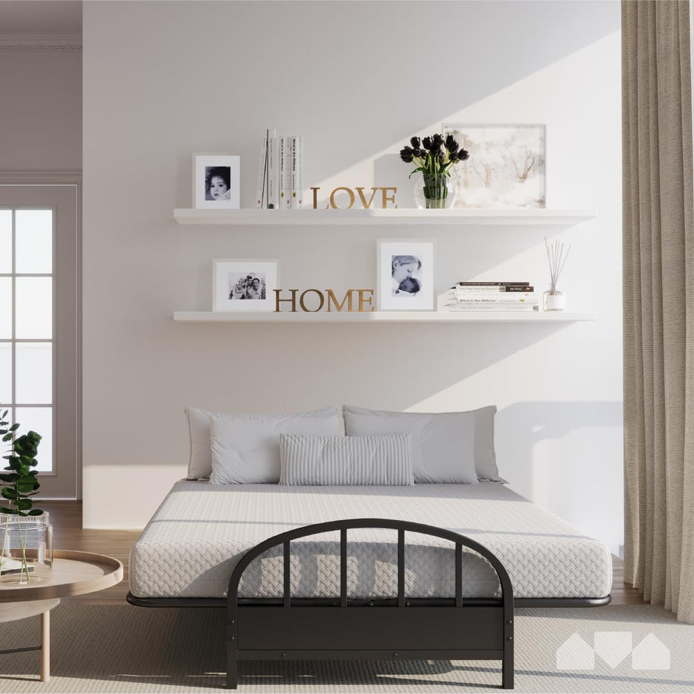 Milliard Full Size Futon Mattress, Light Grey, 71 x 52 x 6 Inch, Memory Foam ...