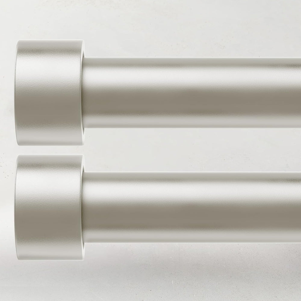 2 Pack Curtain Rods for Windows 28 to 48 Inch(2.3-4ft), 1 Inch Brushed Nickel...