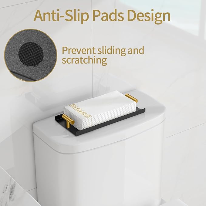 STWWO Napkin Holder for Bathroom, Guest Towel Holder Tray for Bathroom - Image 3