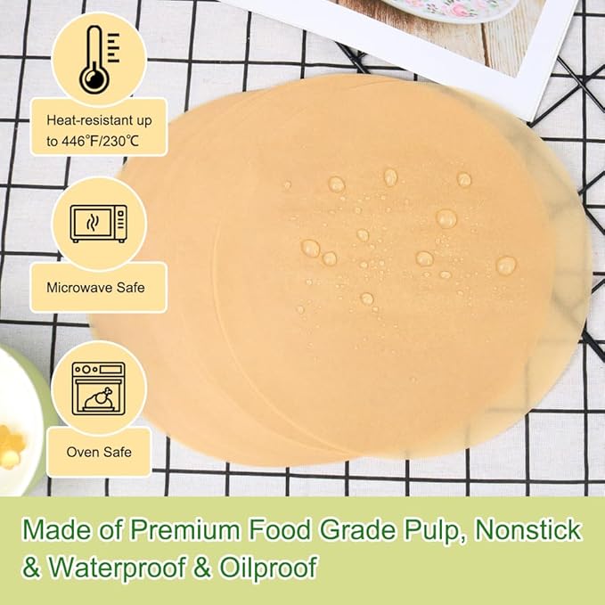 BOYAN 12 Inch Parchment Paper Rounds, Non Stick Parchment Paper - Image 3