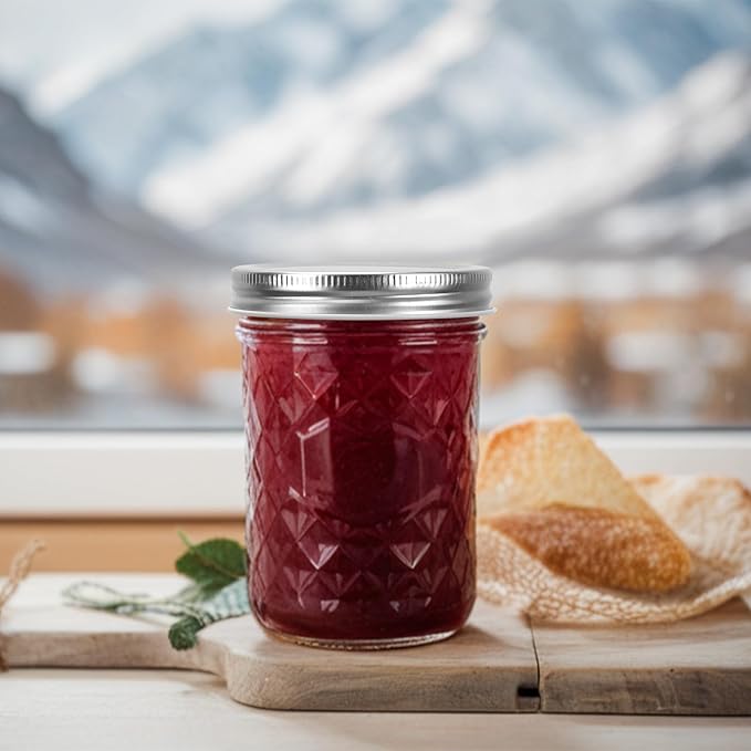 Eathtek 16oz Wide Mouth Glass Mason Jars 12 Pack, 480 ml Glass Canning Jars - Image 8