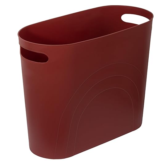 rejomiik Small Trash Can, 3.5 Gallon Slim Garbage Can Plastic Waste Basket by rejomiik