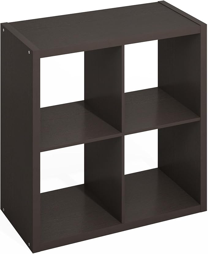 Furinno HERMITE Kitchen Island, 4-Cube Coffee Bar, Extra Thick Kitchen Storage