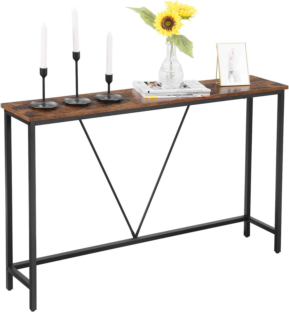 VASAGLE Console Sofa Table, Narrow Entryway Table, for Living Room, Bedroom, ...
