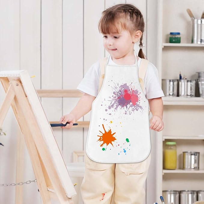 KUUQA 16/24/30/36/40Pcs Kids Apron Painting Aprons - Image 3