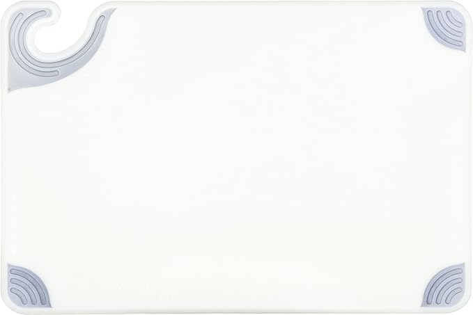 San Jamar Saf-T-Grip Plastic Cutting Board - Image 2