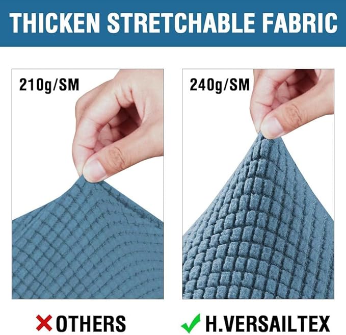 H.VERSAILTEX 3 Piece Stretch Sofa Covers - Image 3