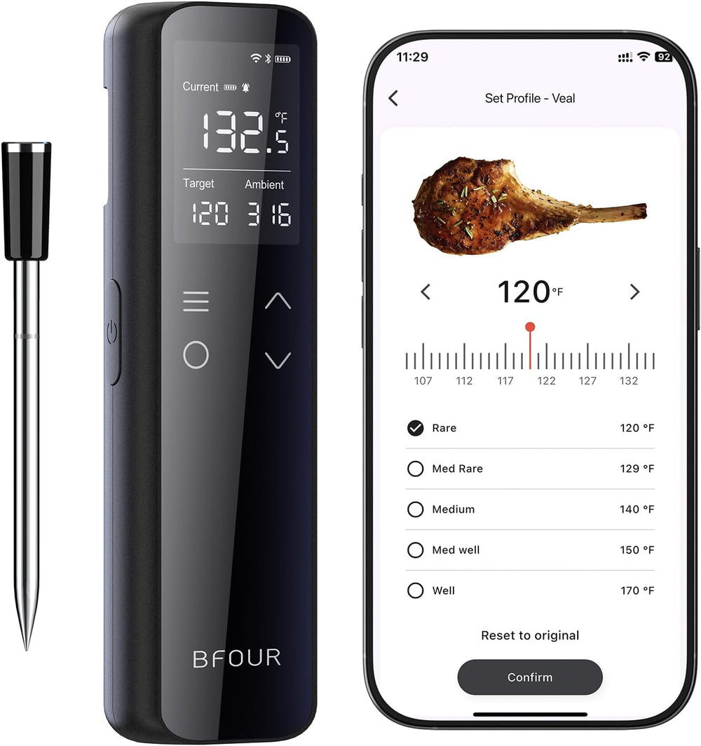 BFOUR Wireless Meat Thermometer Bluetooth