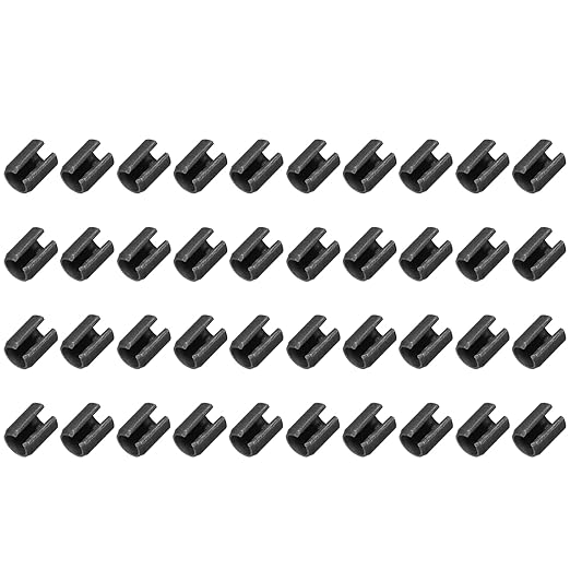 MECCANIXITY 60Pcs Slotted Split Roll Pins 6/25 Inch Dia. 3/10 Inch Length 65Mn by MECCANIXITY