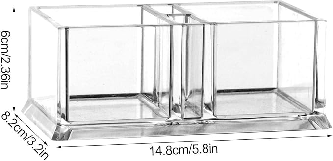 Clear Acrylic Two Lattices Tea Bags Holder Coffee Sugar Bag Case Guest Room - Image 6