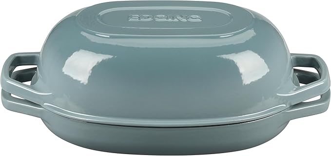 EDGING CASTING Enameled Cast Iron Oval Dutch Oven Pot