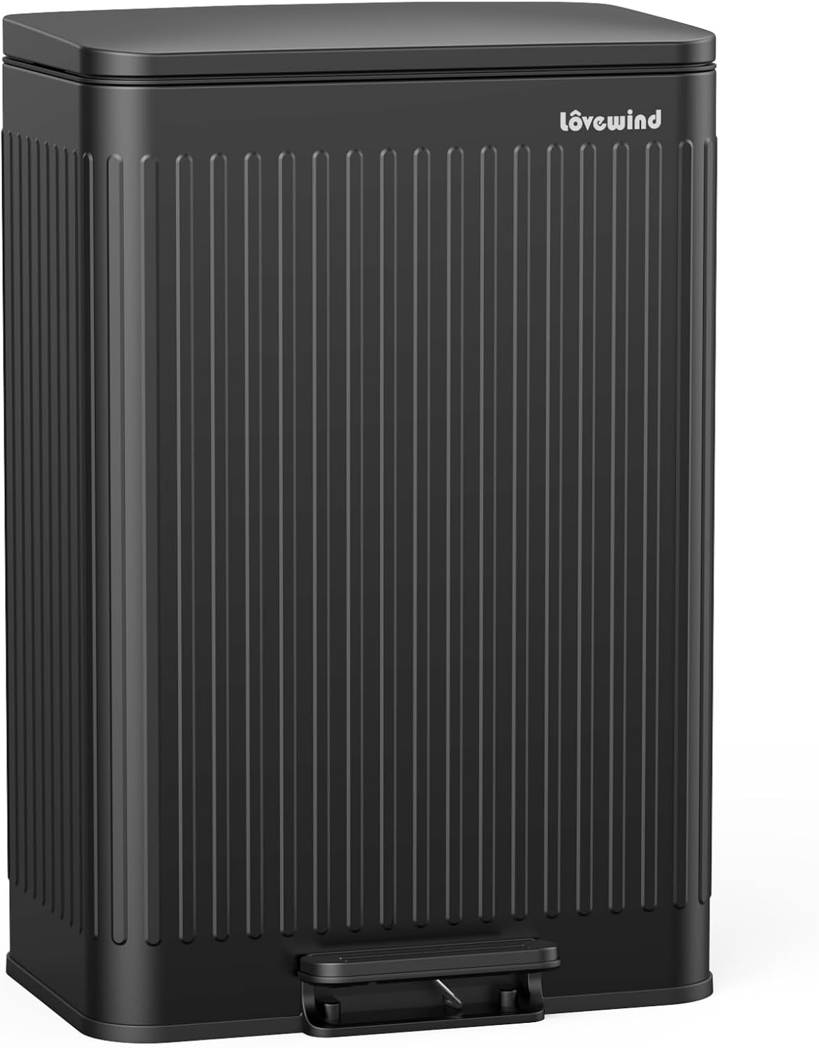 Lovewind 60 Liter/ 16 Gallon Stainless Steel Trash Can