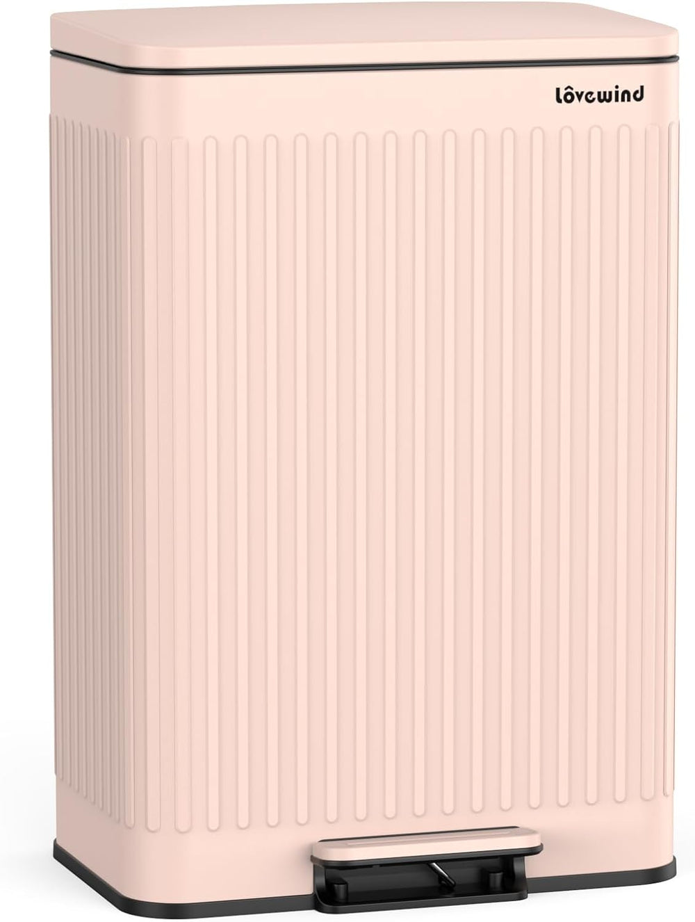 Lovewind 60 Liter/ 16 Gallon Stainless Steel Trash Can
