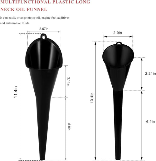 2 PCS Oil Funnel, Automotive Use Funnels - Image 2