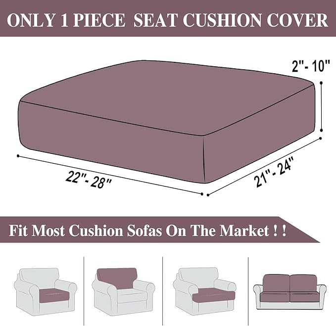 Couch Cushion Cover Seat Cushion Cover Stretch Armchair Cover Separate - Image 6