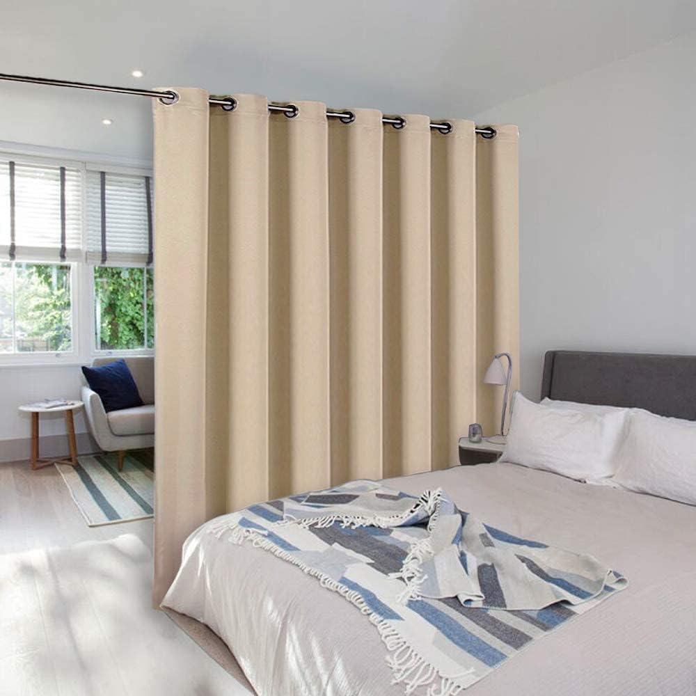 NICETOWN Extra Wide Patio Door Curtain - Energy Smart & Noise Reducing Gr...