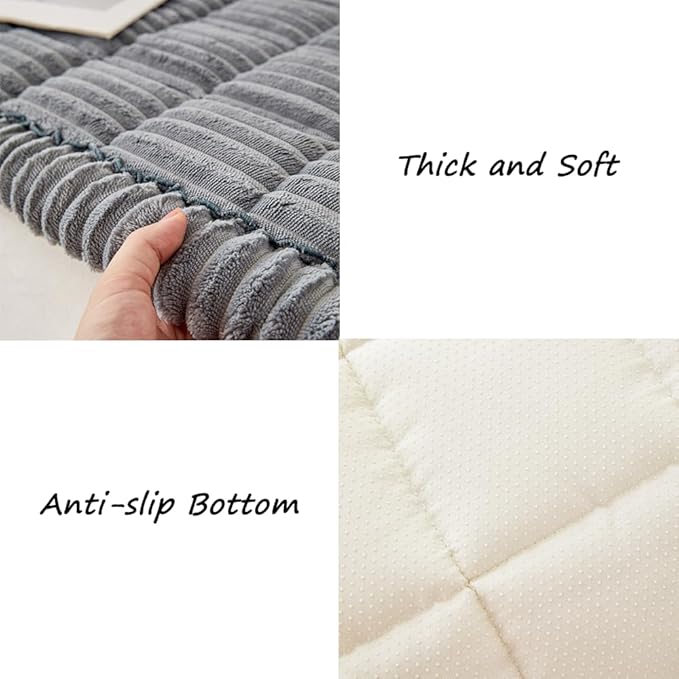 Couch Cover for Dogs Washable, Fuzzy Pet Couch Covers for 3 Cushion Sofa Pet - Image 5