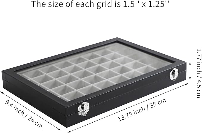 Stratalife Jewelry Organizer 48 Grid Jewelry Tray - Image 4