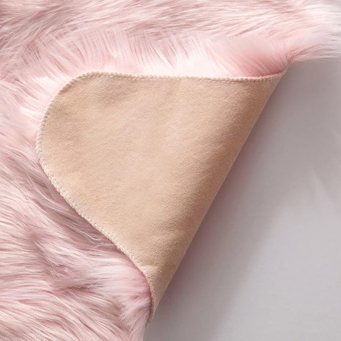 MIULEE Luxury Super Soft Fluffy Area Rug Faux Fur Sheepskin Rug Decorative - Image 5
