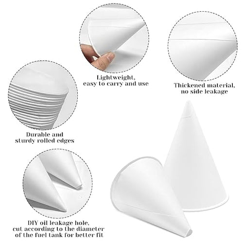 50 Disposable Funnels for Motor Oil & Other Liquids - Image 2