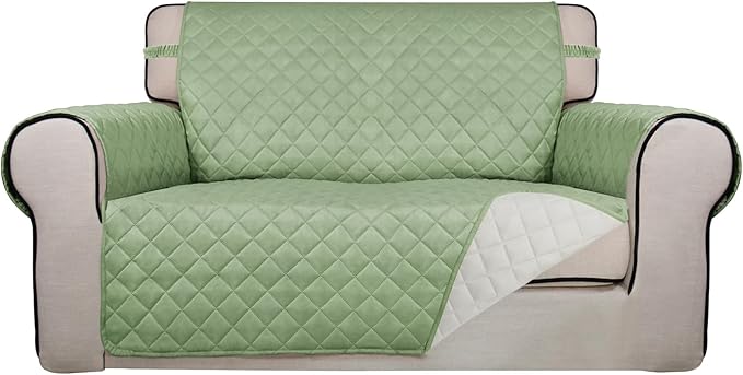 PureFit Reversible Quilted Sofa Cover, Water Resistant Slipcover Furniture by PureFit