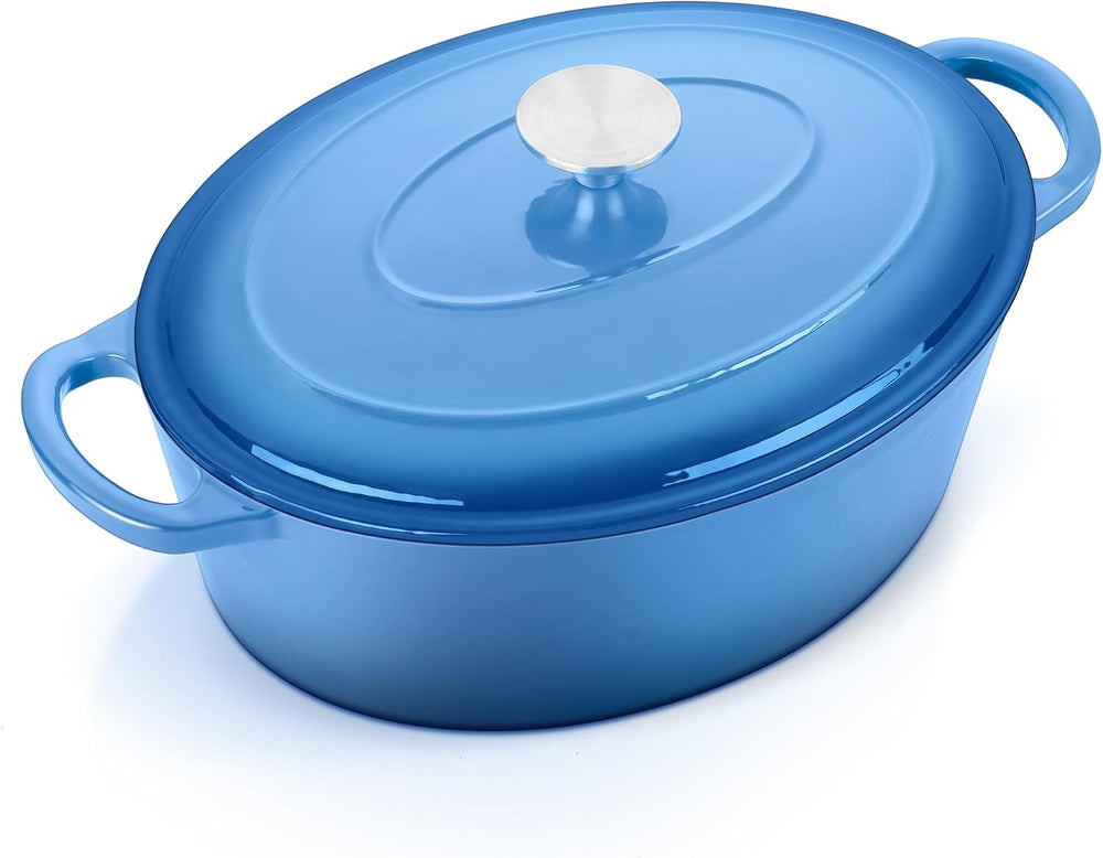 E-far 7QT Oval Dutch Oven Pot