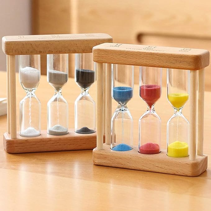 Creative 1/3/5 Minute Wooden Sand Glass Hourglass Timer Clock Home Decor - Image 7