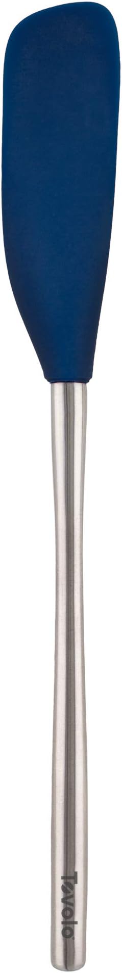 Tovolo Jar Spatula Silicone Long Stainless Steel Handle Scraper Spatula Deep by Tovolo