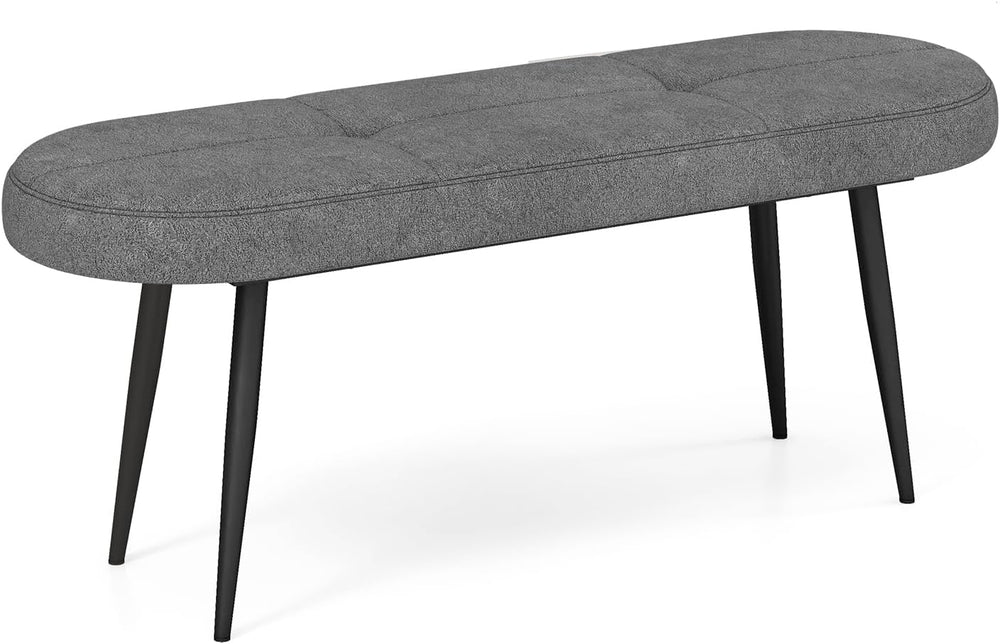 GIANTEX 47 inch Entryway Bench - End of Bed Bench, Upholstered Bench for Bedr...