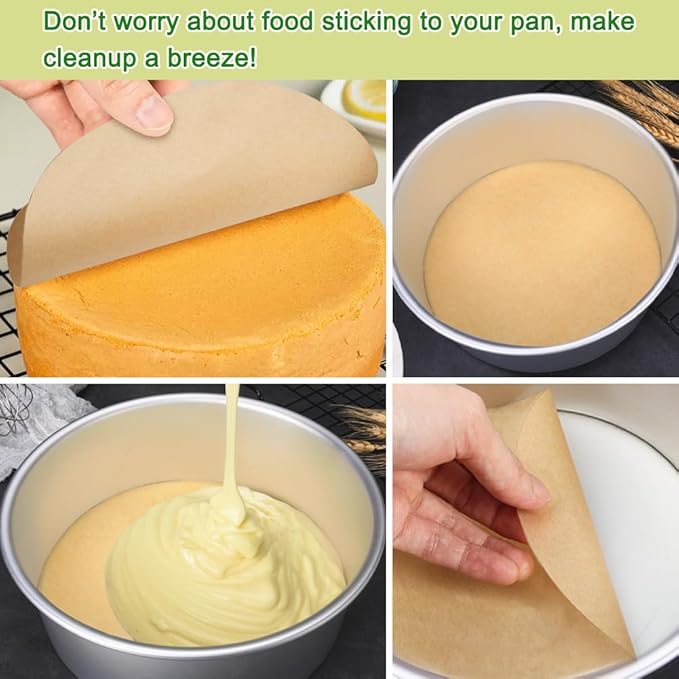 BOYAN Parchment Paper Rounds, Non Stick 10 Inch Round Parchment Paper - Image 4