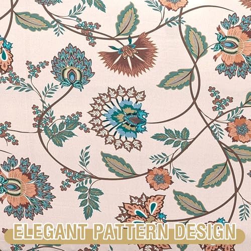 H.VERSAILTEX Printed Chair Slipcovers with Arms Floral Pattern Armchair Cover...