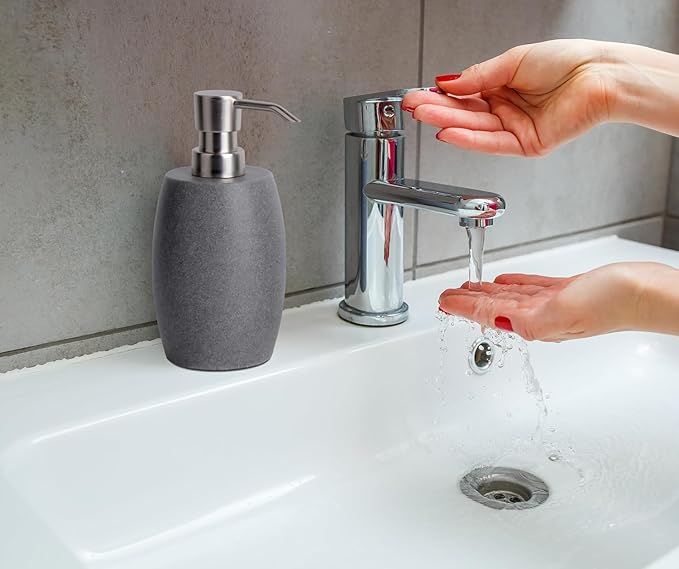 Clasin Home Sandstone Textured Resin Soap Dispenser - Image 5