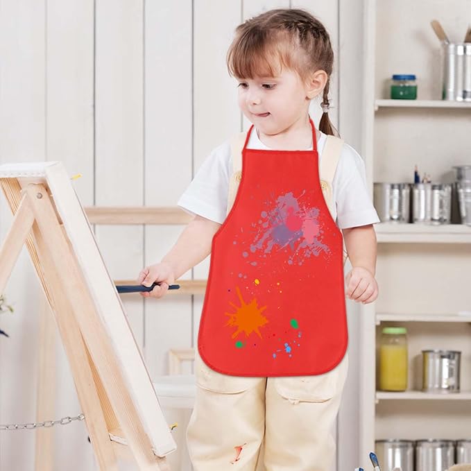 KUUQA 16/24/30/36/40Pcs Kids Apron Painting Aprons - Image 3