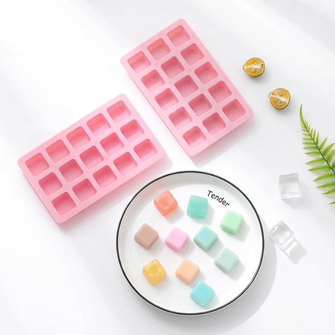 Cute Ice Cube Trays Silicone Chocolate Mold Wax Melt Molds Easy Release Ice - Image 3