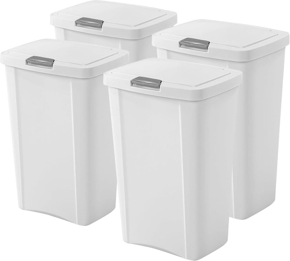 Sterilite 13 Gallon TouchTop Wastebasket Trash Can Garbage Recycle Bin