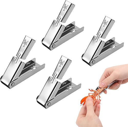 4pcs Crawfish Peeler Tool, Hollow Design Stainless Steel Shrimp & Crayfish by Unknown