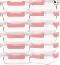 GULFLIN Glass Meal Prep Containers 12-Pack, 22oz Glass Food Storage Containers by GULFLIN