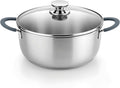 BRA COOKWARE Master Stainless Steel Stock Pot w/Glass Lid | 8 Inch 2.4 Quart by BRACookware