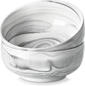 MALACASA Large Soup Bowls Set, 44 OZ Salad Bowl Cereal Bowl Set of 2, Marble by MALACASA