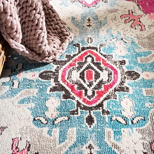 SAFAVIEH Monaco Area Rug 8x10, Large Pink & Multi MNC243D