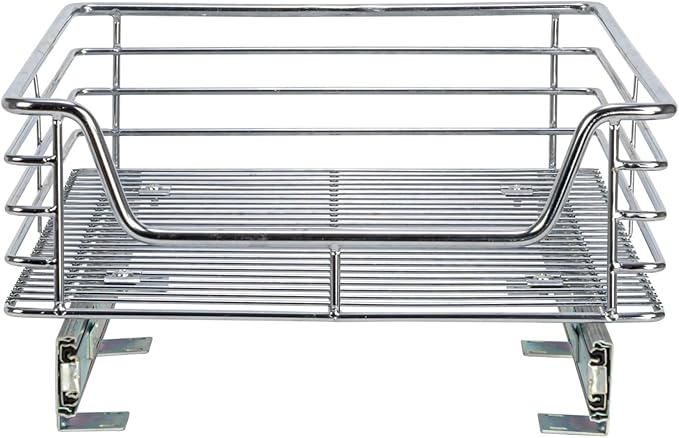 Household Essentials Glidez Chrome-Plated Steel Extended Depth 1-Tier Sliding - Image 8