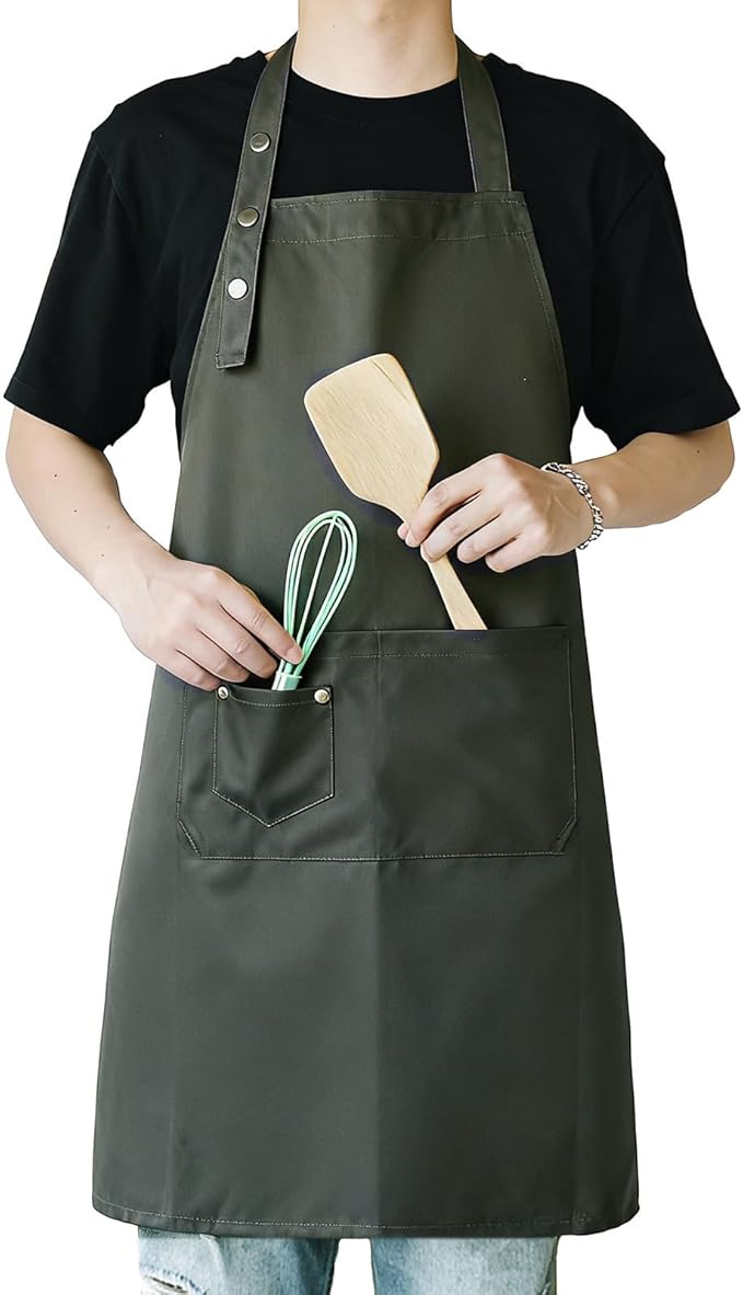 Art Aprons for Painting Pottery Ceramics, Mens Women Kitchen Cooking Aprons by MORNITE