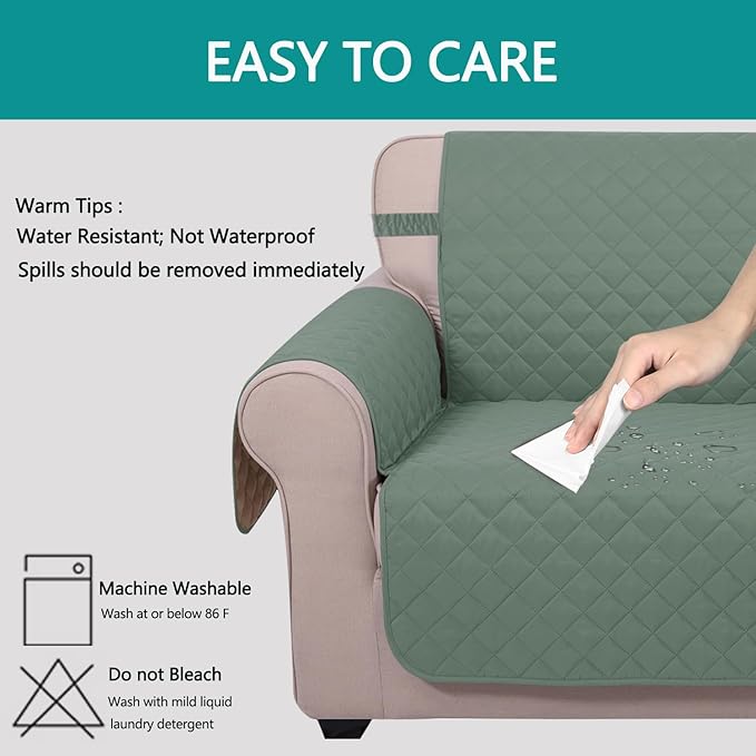 U-NICE HOME Recliner Chair Covers Reversible Chair Cover Pet Covers - Image 5