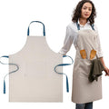 Cotton Canvas Apron for Women & Men – Adjustable Neck Strap & Waist Ties by Unknown